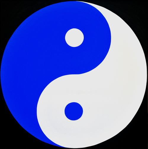 yin yang blue