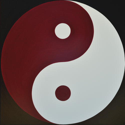Wenlan Hu Frost -
Magenta and White Yin Yang on Black No.1 Wenlan Hu Frost -
Magenta and White Yin Yang on Black No.1