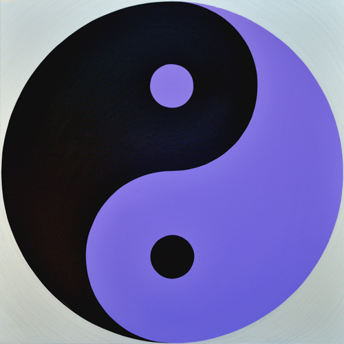 Wenlan Hu Frost -
Black and Purple Yin Yang on Silver No.1 Wenlan Hu Frost -
Black and Purple Yin Yang on Silver No.1