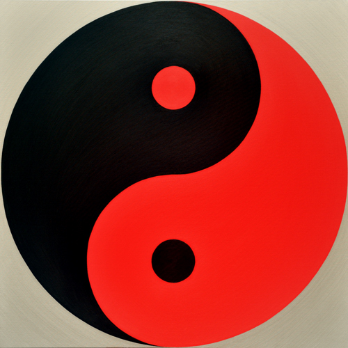 Wenlan Hu Frost -
Black and Red Yin Yang on Silver No.1 Wenlan Hu Frost -
Black and Red Yin Yang on Silver No.1