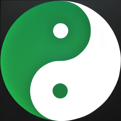 Wenlan Hu Frost -
Green and White Yin Yang on Black No.1 Wenlan Hu Frost -
Green and White Yin Yang on Black No.1